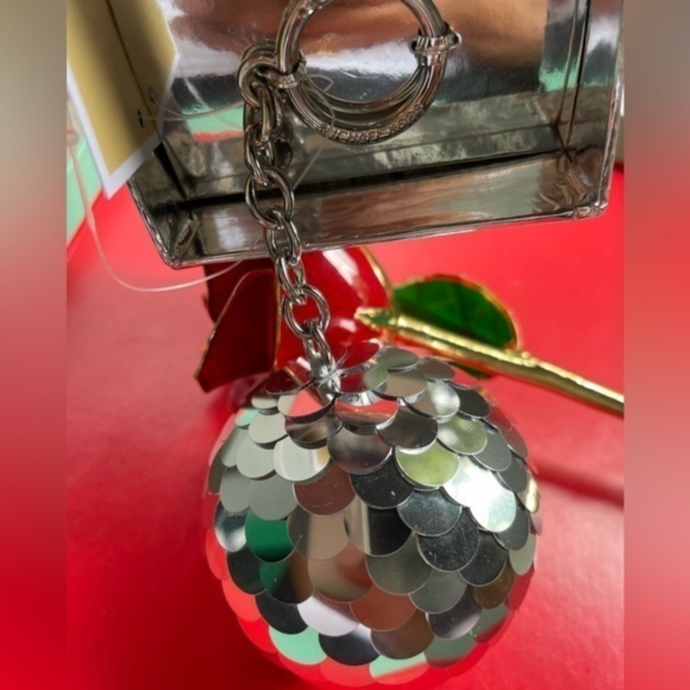 Michael Kors Keychain,Michael Kors Silver Key Holder
